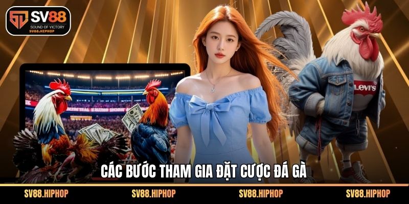 Các bước tham gia đặt cược đá gà